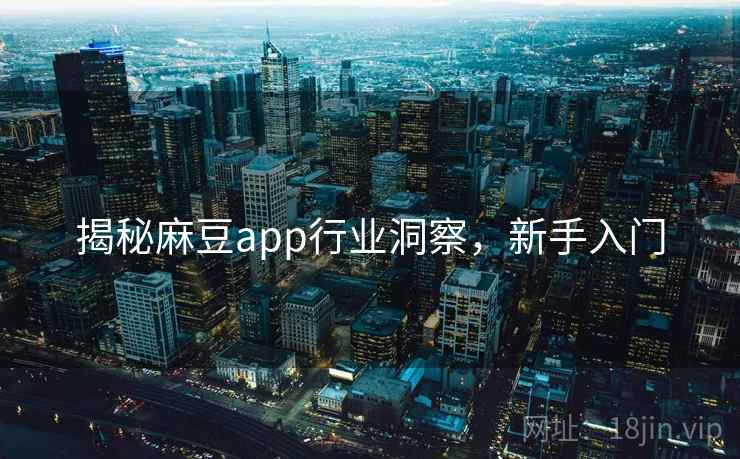 揭秘麻豆app行业洞察，新手入门