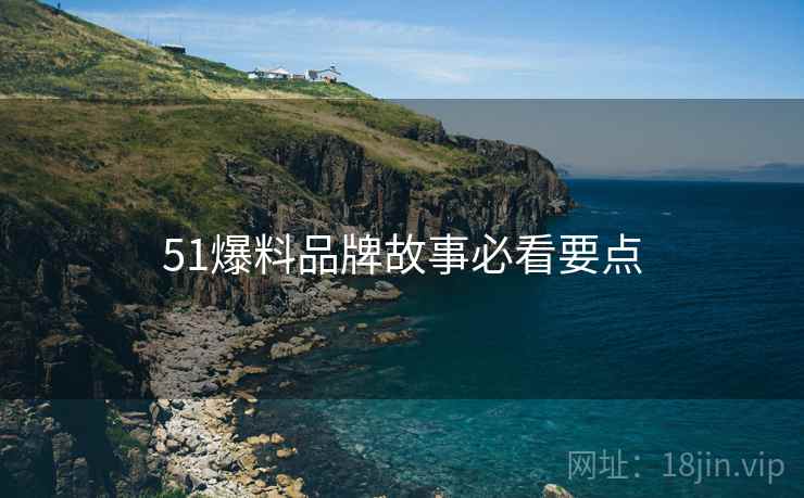 51爆料品牌故事必看要点